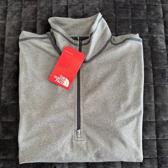 The North Face ® Tech 1/4-Zip Fleece Urban Navy Heather MEN'S Pullover - Picture 10 of 10